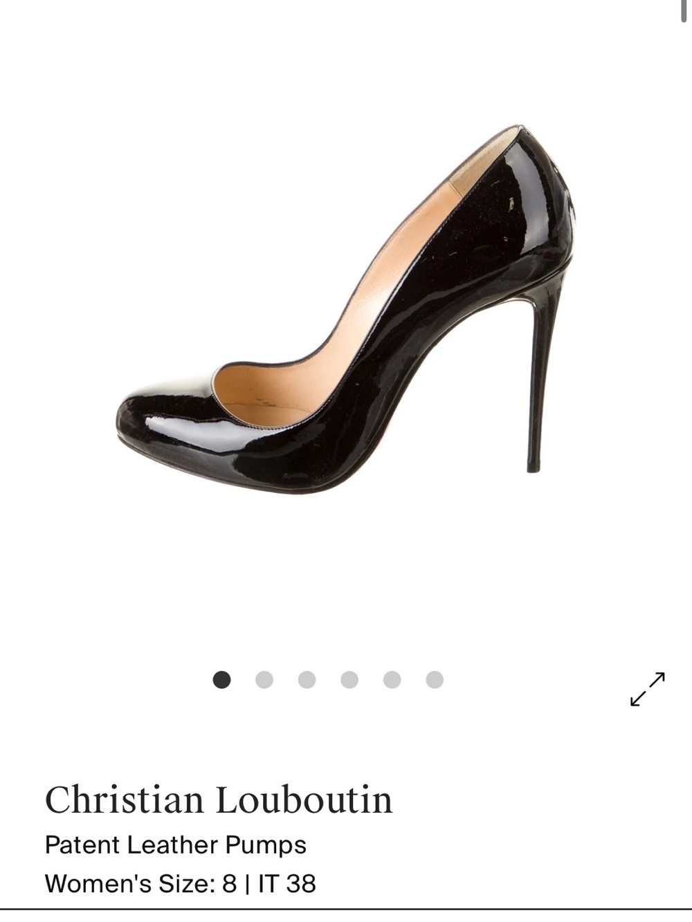 Christian Louboutin Black Patent Leather Pumps